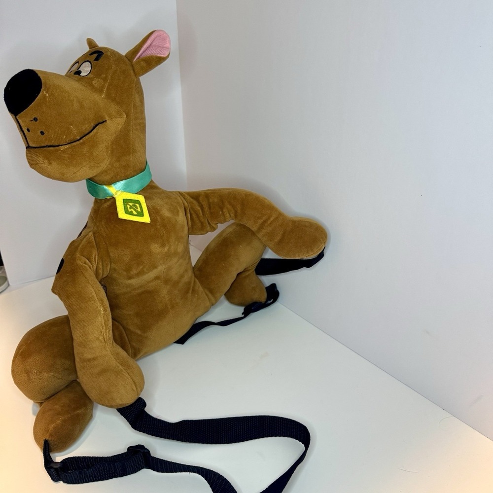 Scooby-Doo Plush Backpack Purse Hanna-Barbera 2023 15" - Picture 3 of 12